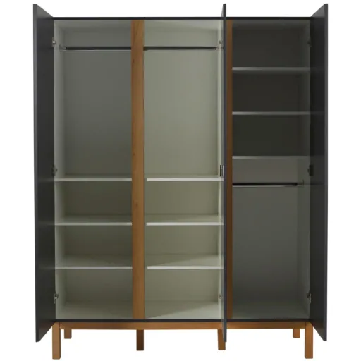 Quax Indigo 3 door cabinet black