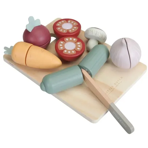 Little dutch vegetables with boards