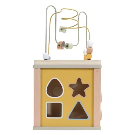 Motor cubes, activity cubes, Activity Cubes Baby - Little Dutch, Little Goose, Wood, Oliv