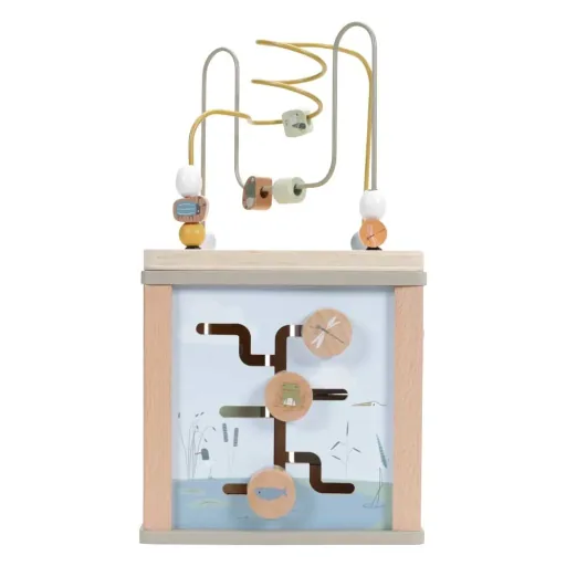 Motor cubes, activity cubes, Activity Cubes Baby - Little Dutch, Little Goose, Wood, Oliv