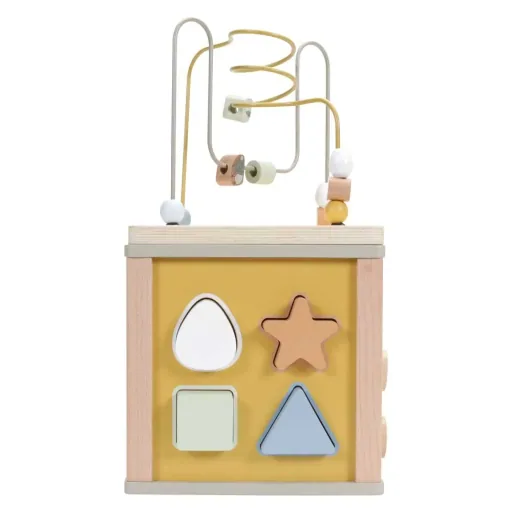 Motor cubes, activity cubes, Activity Cubes Baby - Little Dutch, Little Goose, Wood, Oliv