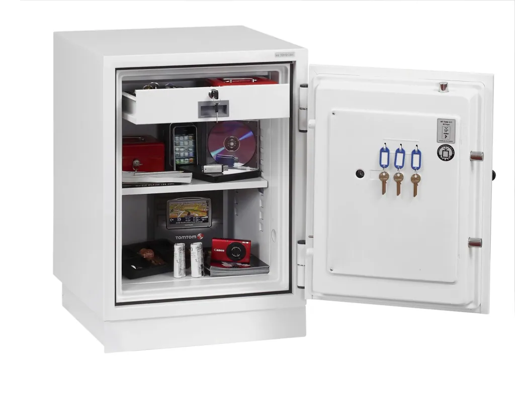 Fire Fighter II document fireproof safe, external dimensions 720 x 500 x 500 mm, with fingerprint lock