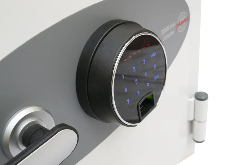 Fire Fighter II document fireproof safe, external dimensions 720 x 500 x 500 mm, with fingerprint lock