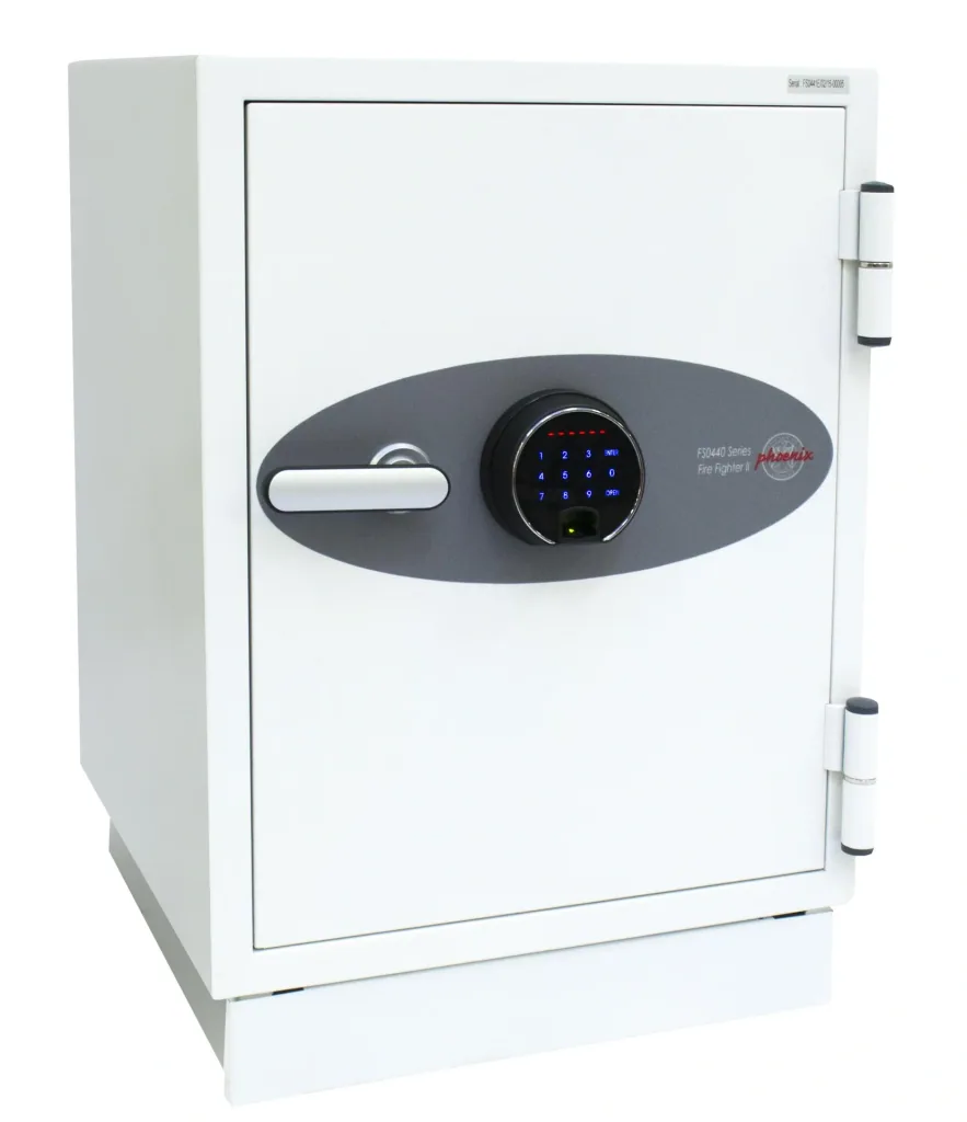 Fire Fighter II document fireproof safe, external dimensions 720 x 500 x 500 mm, with fingerprint lock
