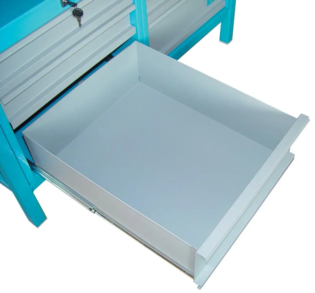 Workbench P 1200 SS drawers on both sides, lockable