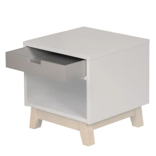 Quax bedside table trendy gray, Would you like a drawer?: no