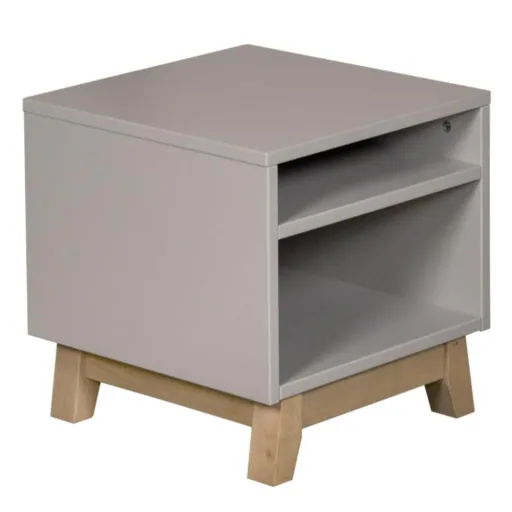 Quax bedside table trendy gray, Would you like a drawer?: no