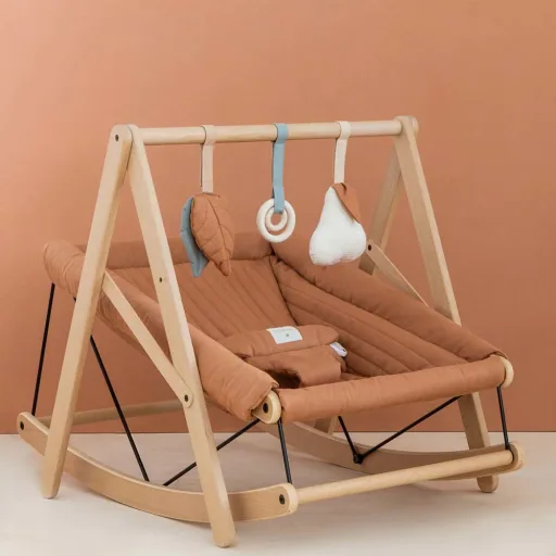 Baby rocker reference, replacement reference - Nobodinoz, Sienna Braun