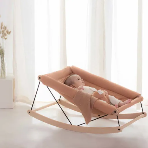Baby rocker reference, replacement reference - Nobodinoz, Sienna Braun