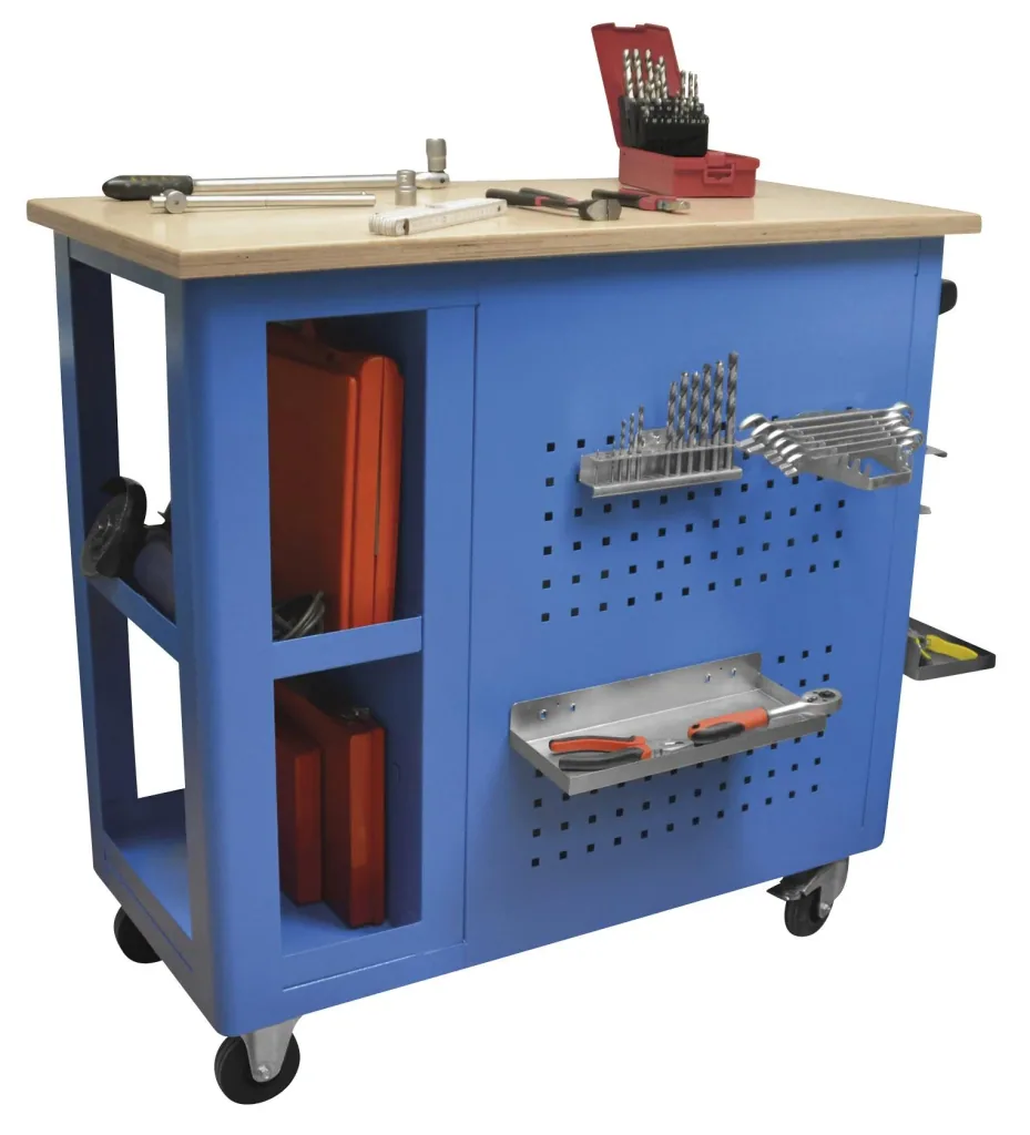 Workshop workbench trolley GWB 05, 5 drawers and rolling function