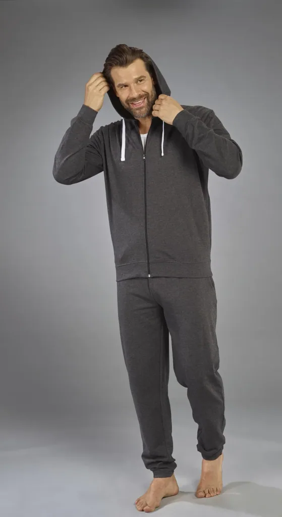 Leisure suit, color gray/melange, size M