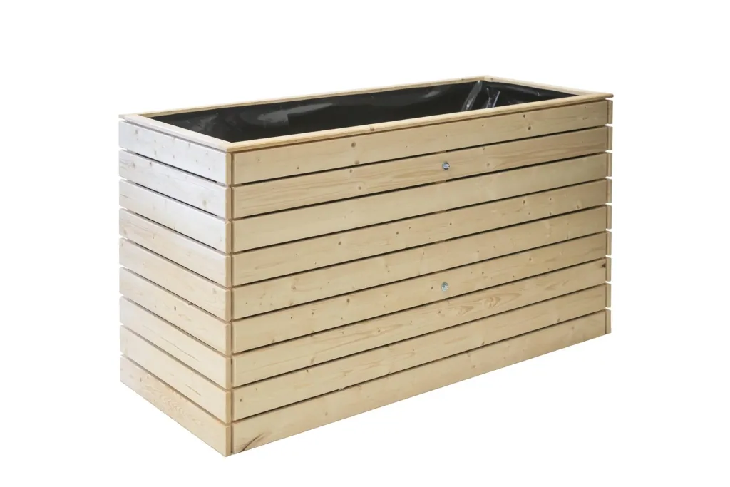 Raised Bed Asket XL, 160×70×90 cm, Natural – Spruce Wood, Back-Friendly