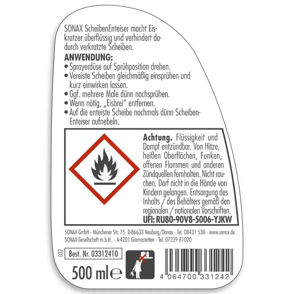 Window de-icer 500 ml