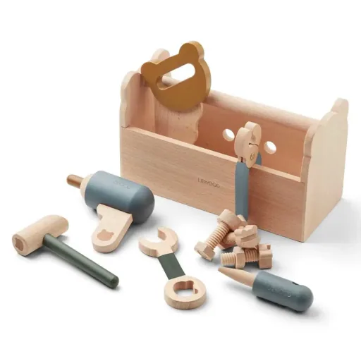 Liewood "Luigi" Toy's toolbox wood blue Multi mix