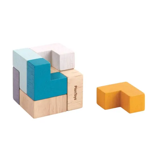 Plan Toys puzzle cubes wood