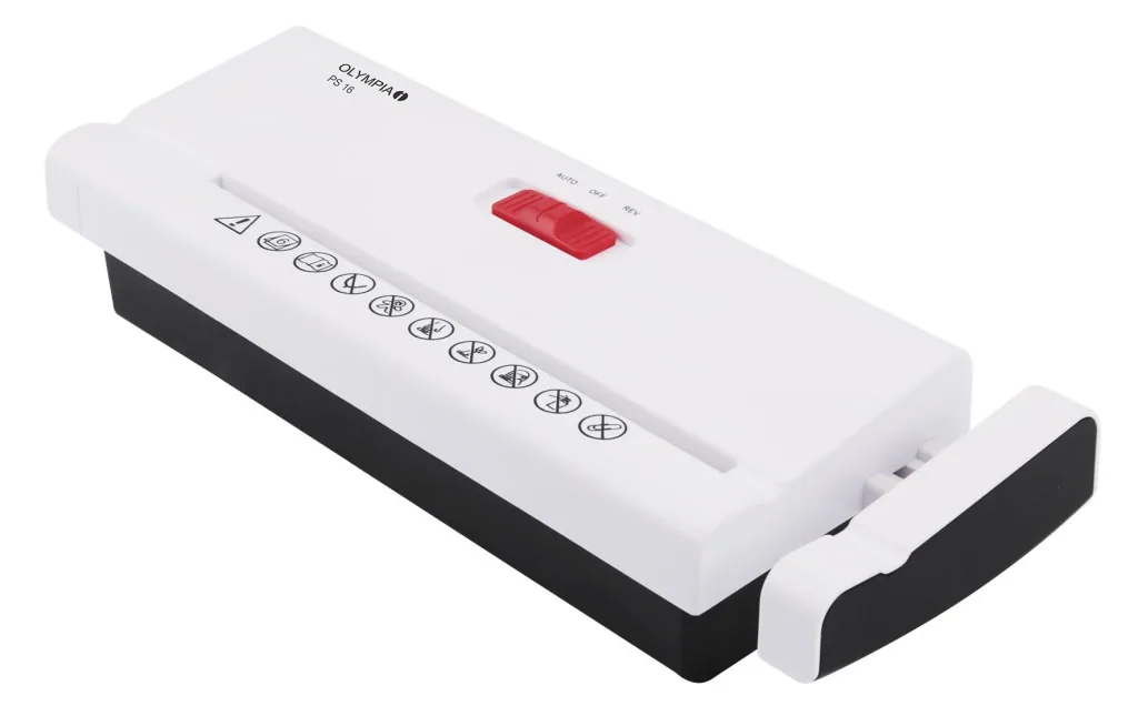 Paper shredder attachment, white