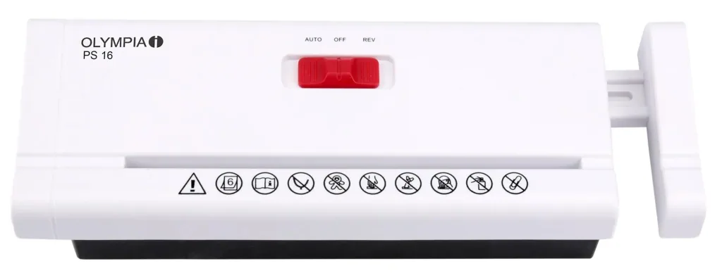 Paper shredder attachment, white