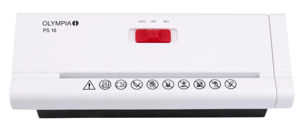 Paper shredder attachment, white