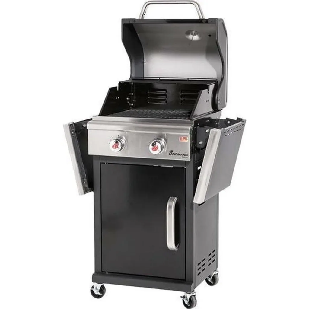 Triton 2.0 black gas BBQ - Gas grill - Barbecue - foldable work surface - suitable for 8 people