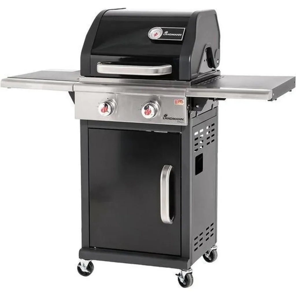 Triton 2.0 black gas BBQ - Gas grill - Barbecue - foldable work surface - suitable for 8 people