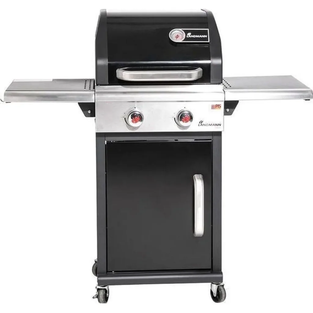 Triton 2.0 black gas BBQ - Gas grill - Barbecue - foldable work surface - suitable for 8 people