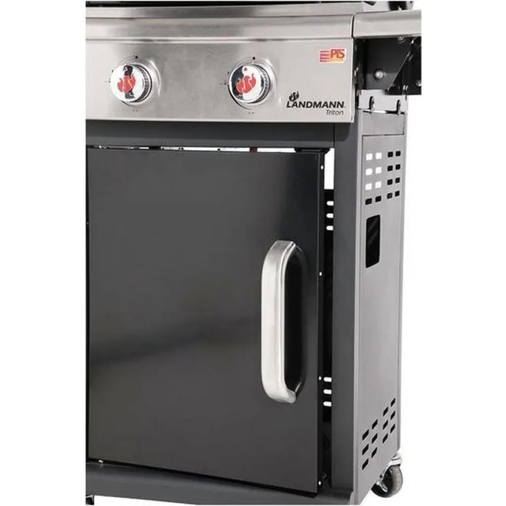 Triton 2.0 black gas BBQ - Gas grill - Barbecue - foldable work surface - suitable for 8 people