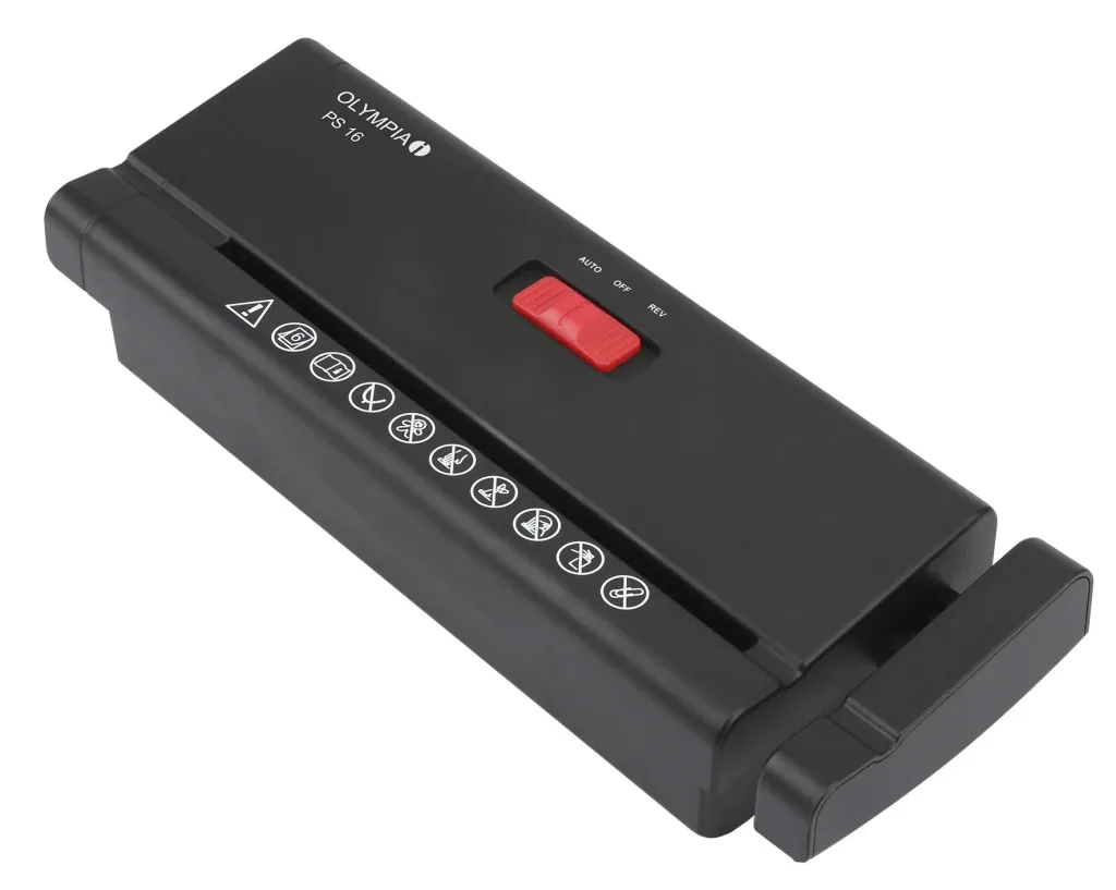Paper shredder attachment, black
