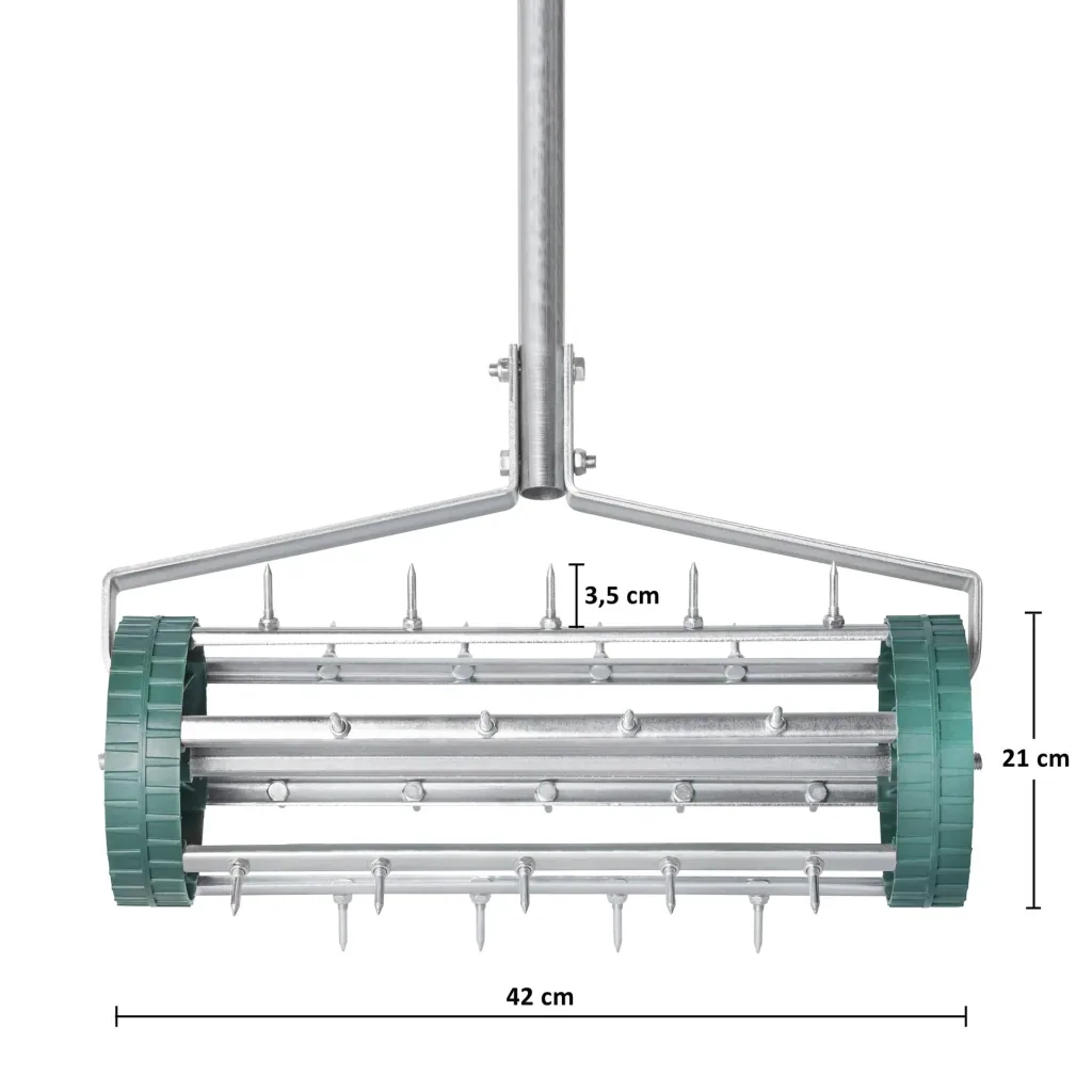 The "ROLLING" lawn aerator