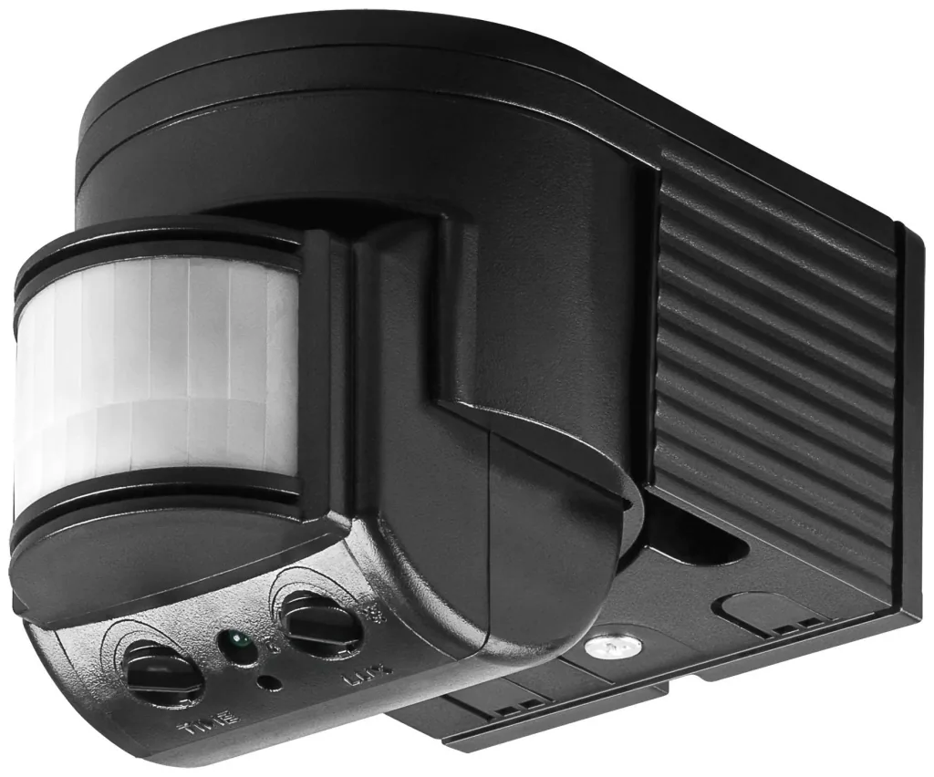 Infrared motion detector ODA - 180° surveillance, max. 12M in black