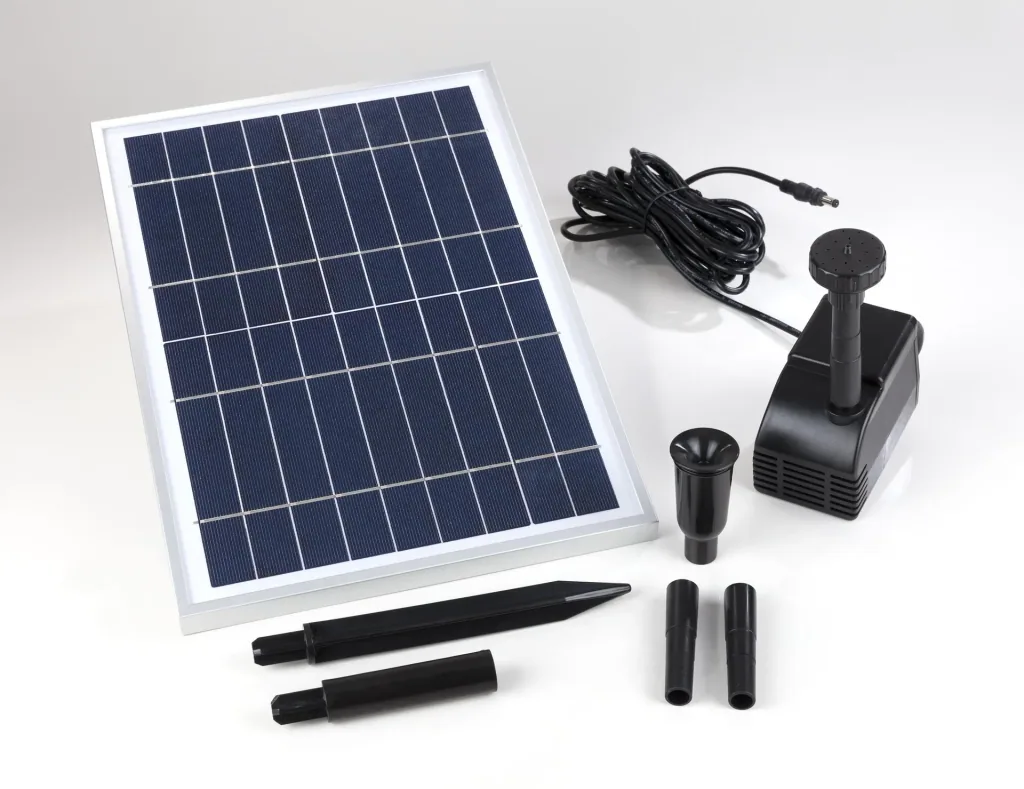 Solar pond pump, 800 l/h