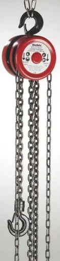 Hand chain hoist 1000 kg, 1 chain strand, hook opening 25 mm