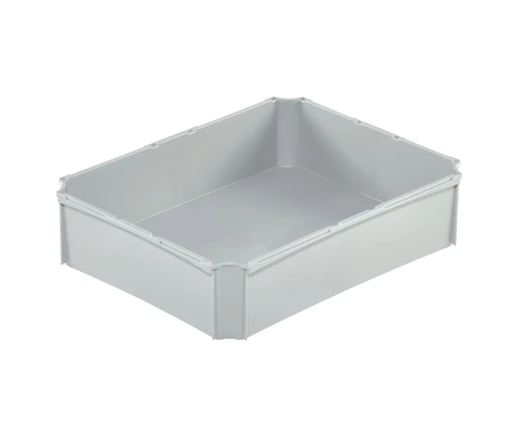 Eurobox insert box grey 1/2 horizontal