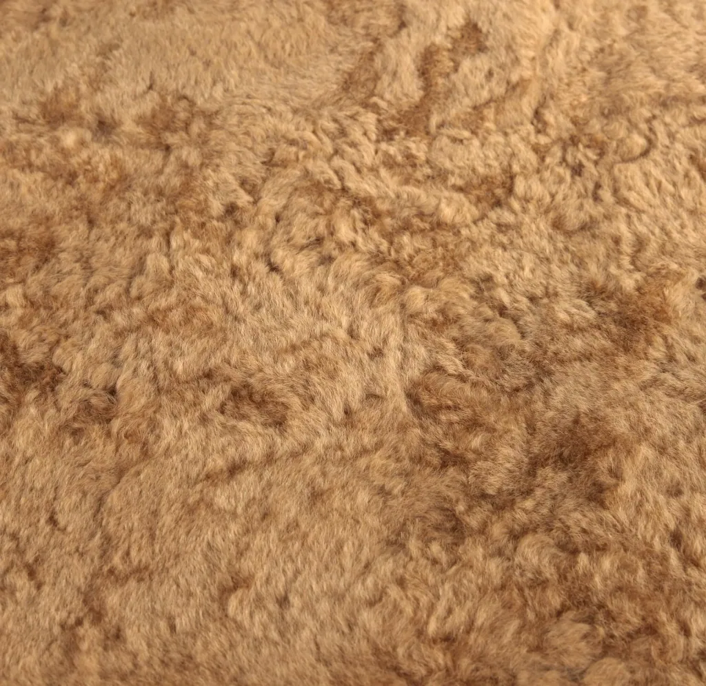 Lambskin car seat cover, Camel