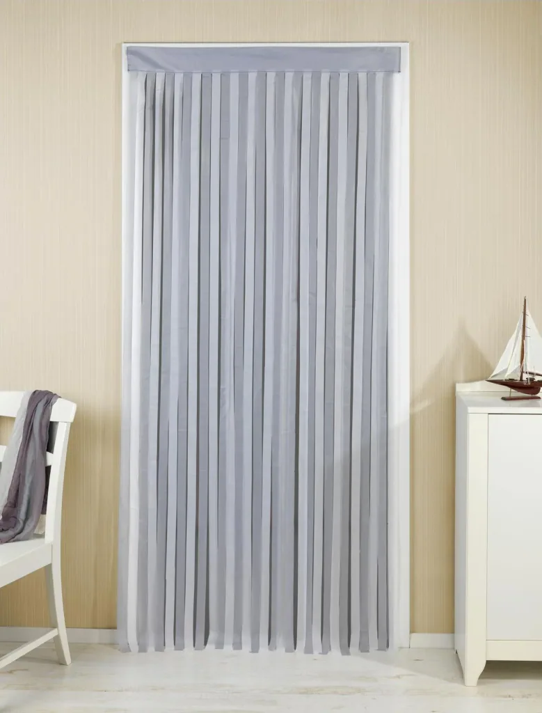 Door curtain grey-white