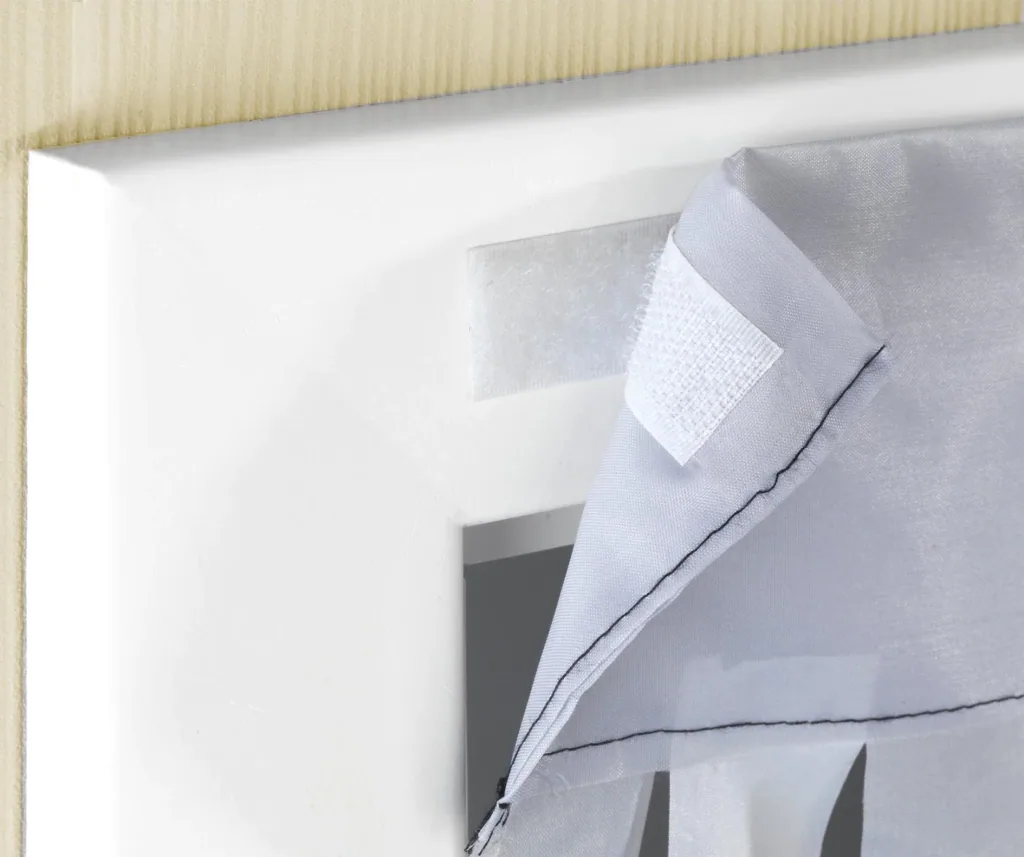Door curtain grey-white