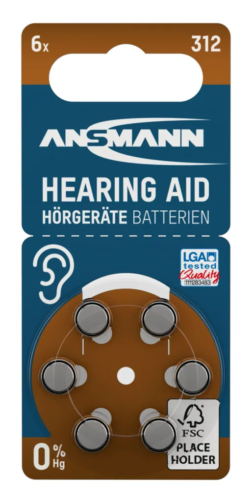 Hearing aid batteries type 312 / PR41