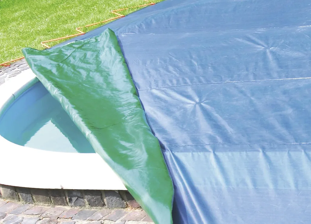 Tarpaulin, green/blue, extremely strong 150 g/m², 3 x 4 m