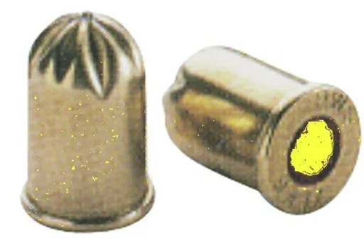 Shot cartridges 9x17, 50 pieces, yellow