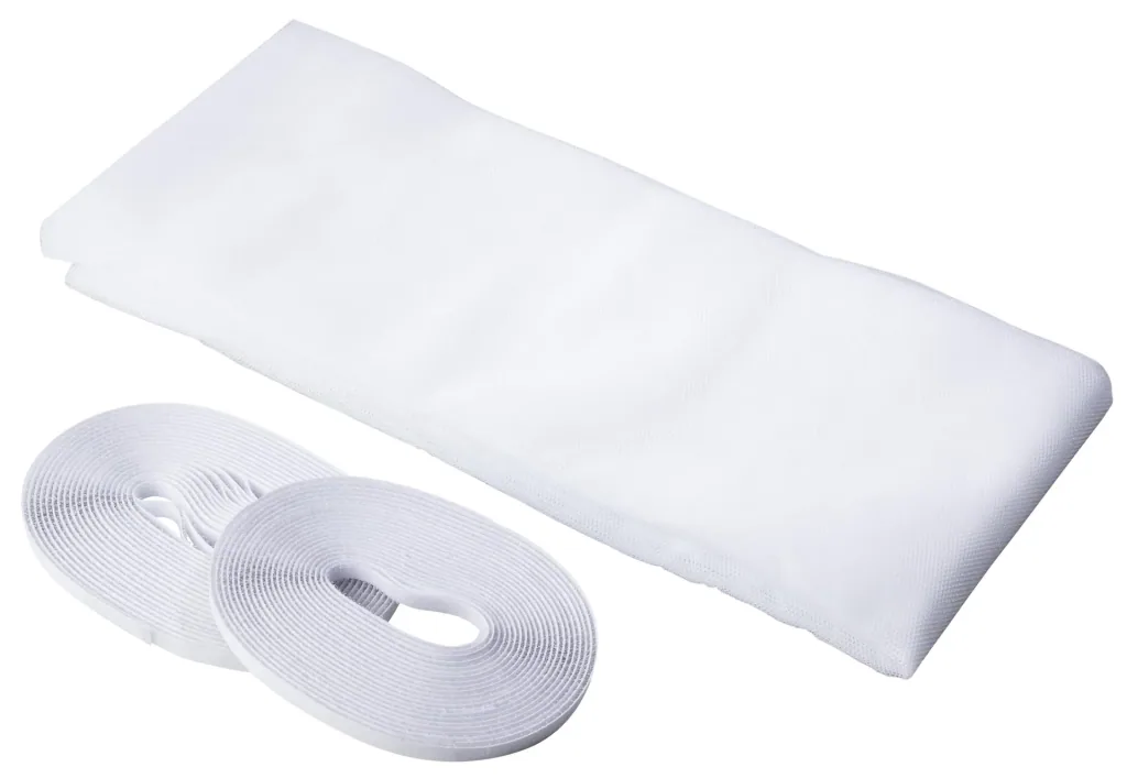 Fly screen 130 x 150 cm, white, 2 pieces