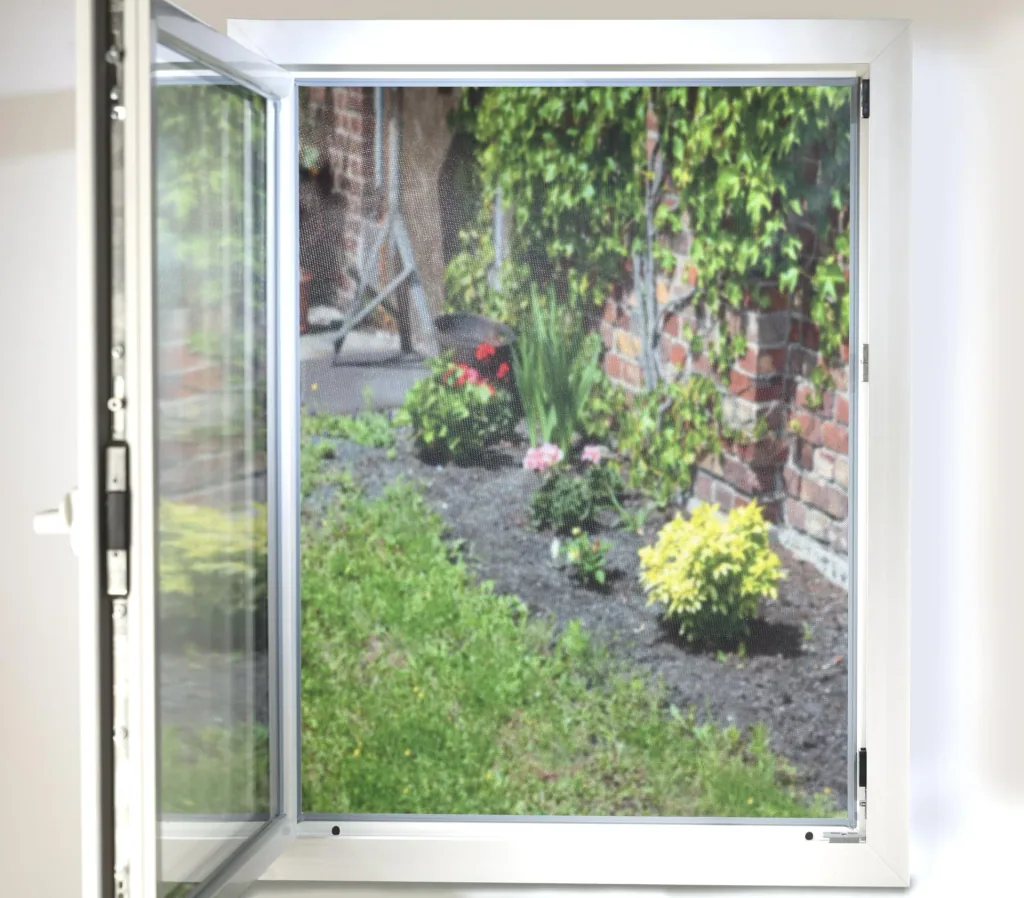 Fly screen 130 x 150 cm, black, 2 pieces