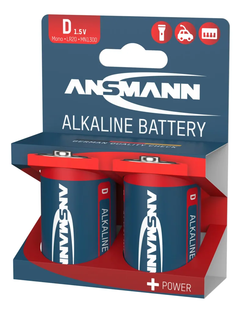 Alkaline Mono D Battery - 2 pieces