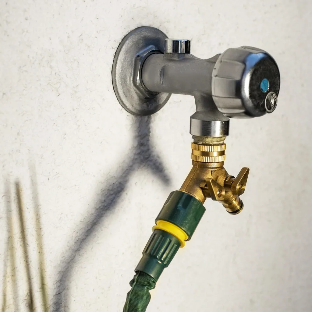 2-way water distributor for 1/2" + 3/4" / faucet connection / faucet adapter