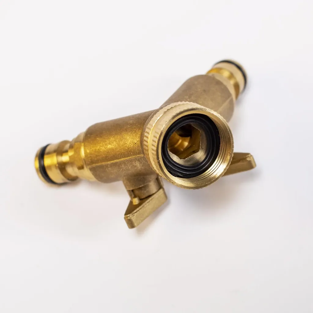 2-way water distributor for 1/2" + 3/4" / faucet connection / faucet adapter