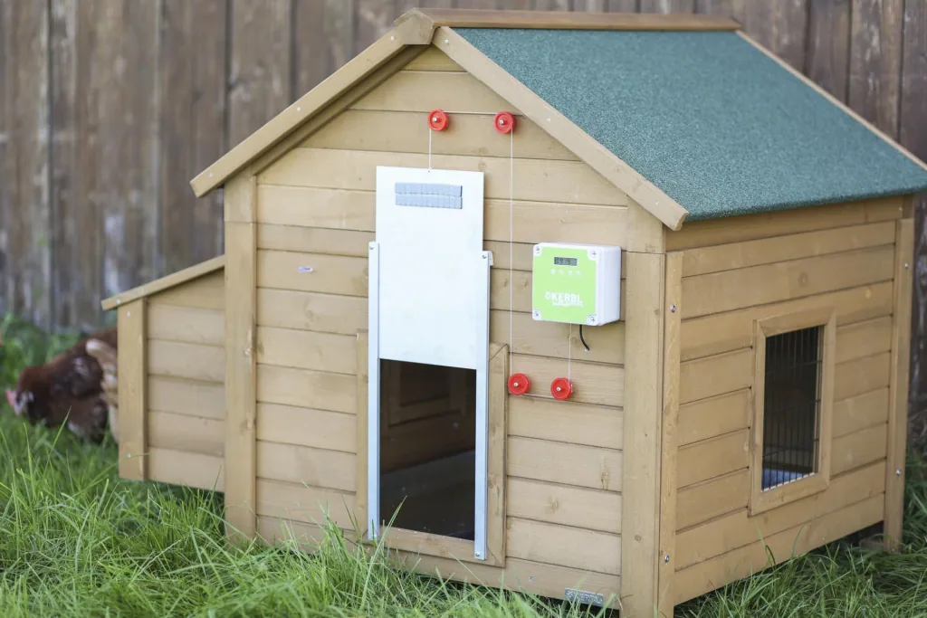 Automatic chicken door, complete set including sliding door 22 x 33cm