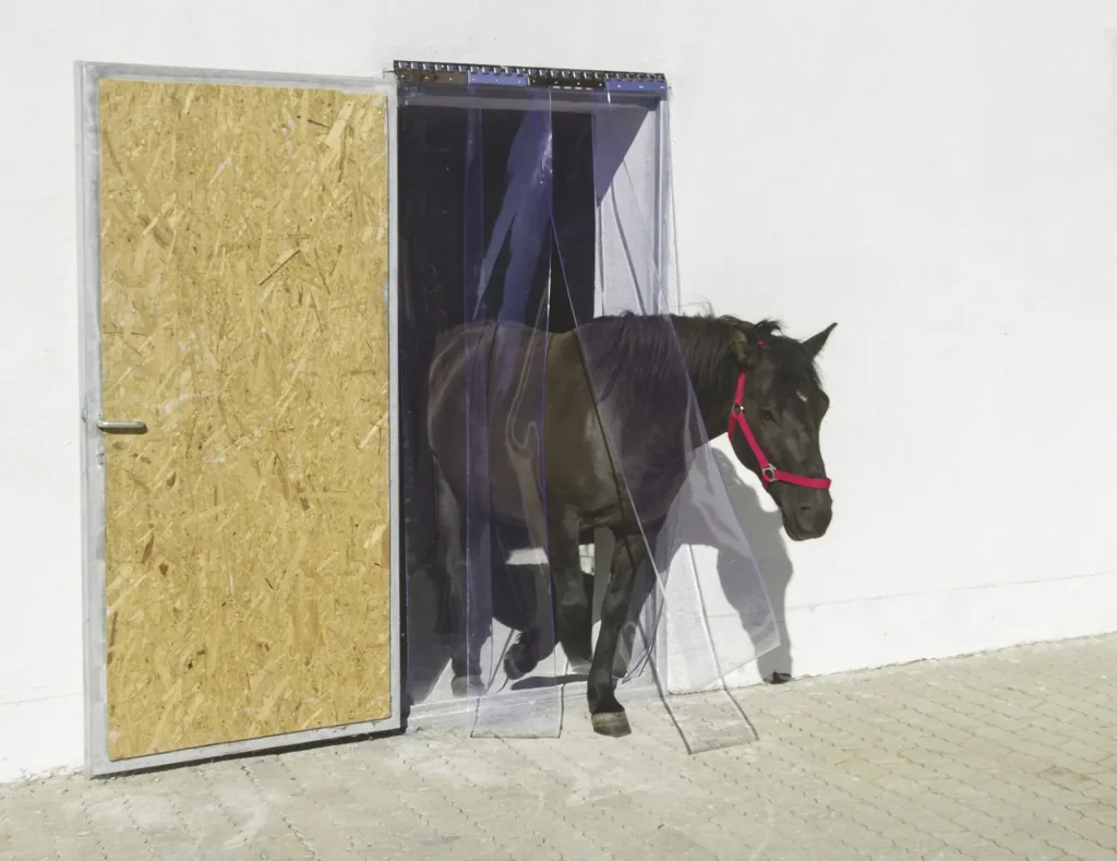 PVC curtain 300x3mm, transparent, 25m roll
