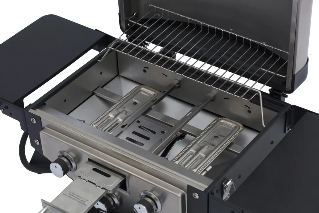 Table gas grill smoker "DALLAS" black