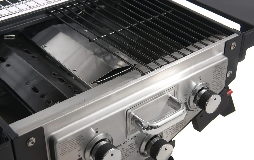 Table gas grill smoker "DALLAS" black