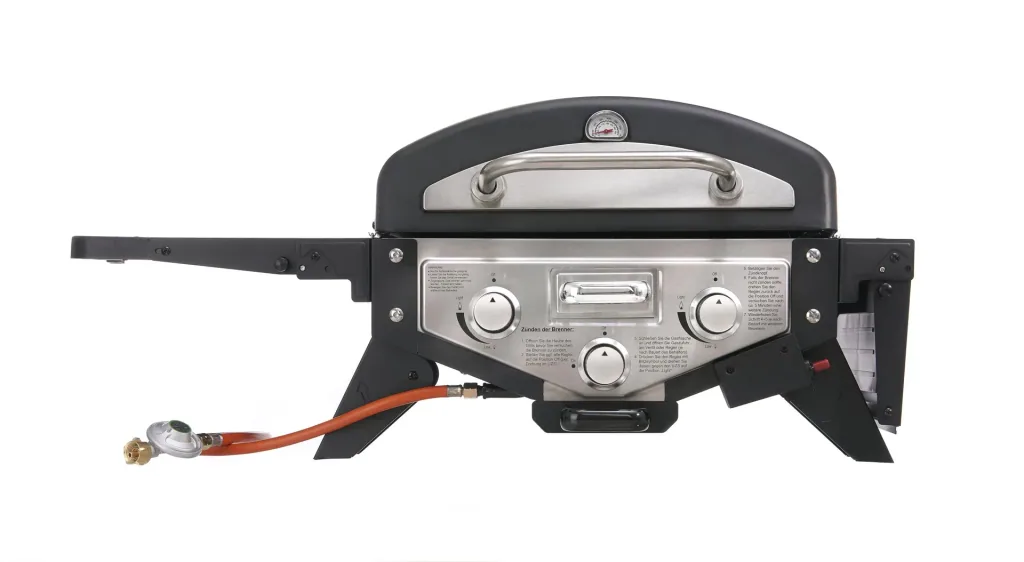 Table gas grill smoker "DALLAS" black