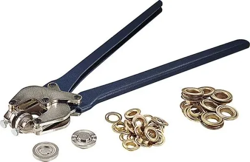 Eyelets 16.0 mm, plain brass, 10 pieces