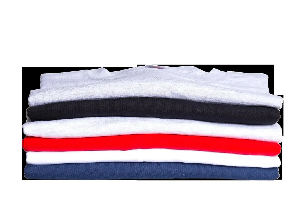 T-shirt with round neck, color red size M